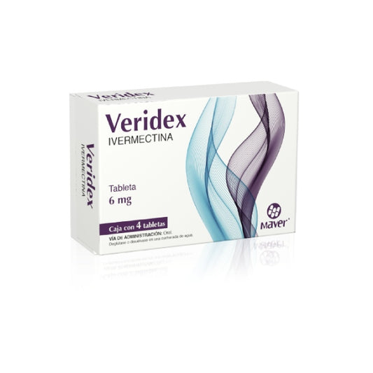 VERIDEX TAB. 6 MG. CAJA C/4