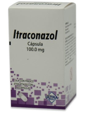 ITRACONAZOL CAP. 100 MG. CAJA C/FCO. C/15