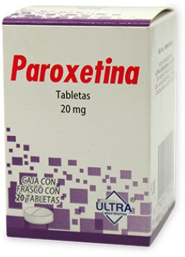 PAROXETINA TAB. 20 MG. CAJA C/FCO. C/20
