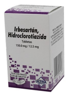 IRBESARTAN, HIDROCLO 28 TAB 150/12.5 MG