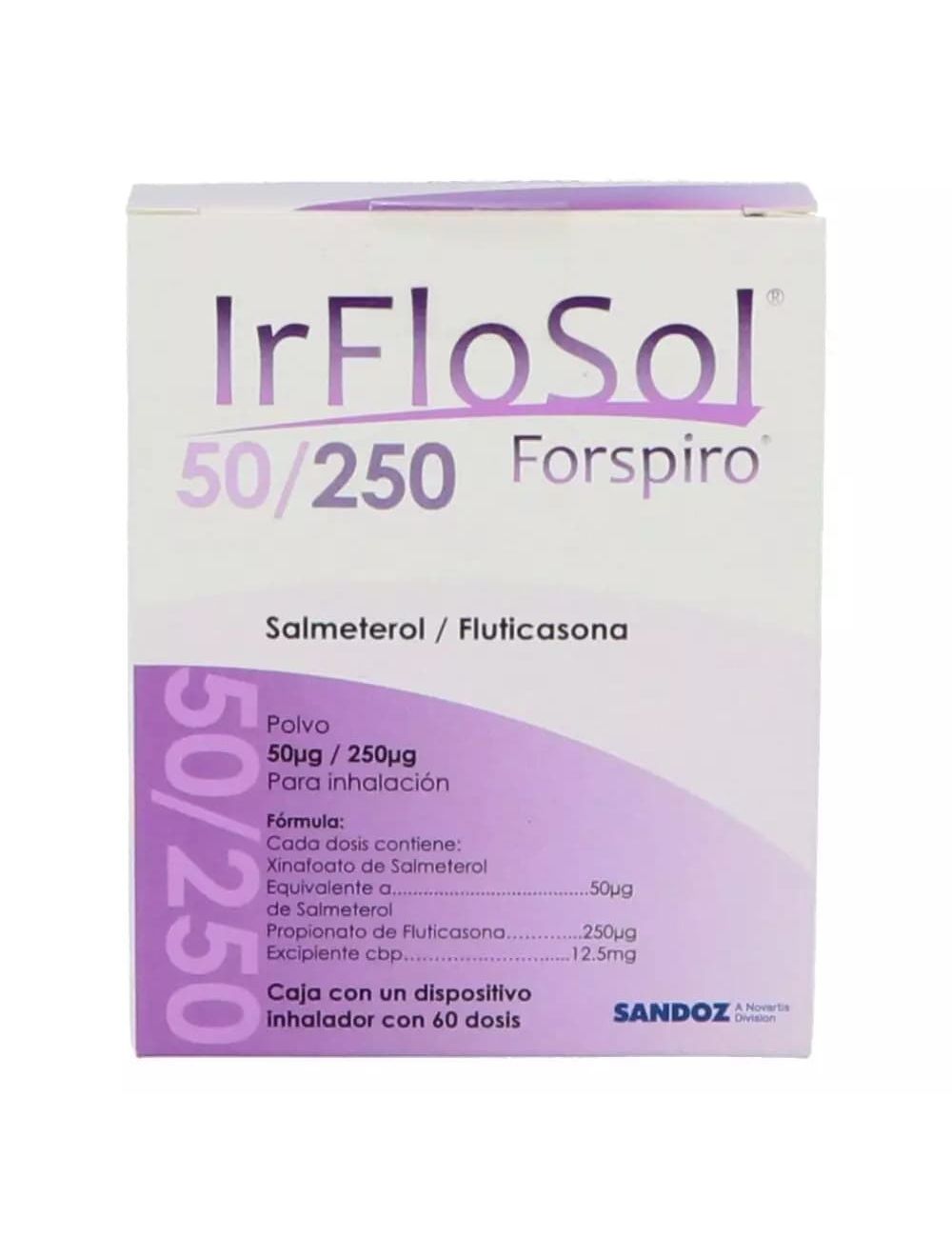 IRFLOSOL 50/250MCG 60DOSIS