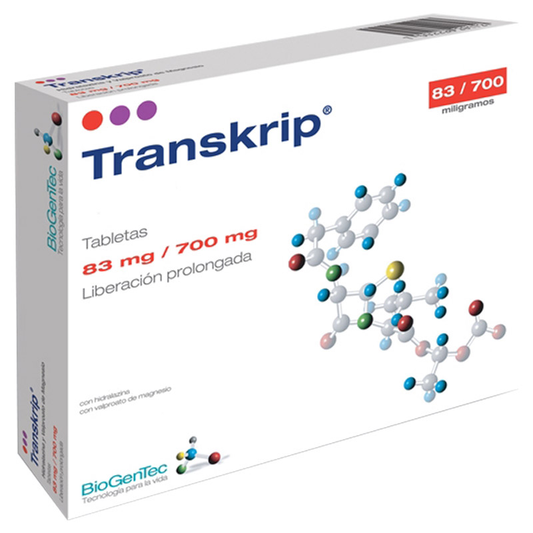 TRANSKRIP TAB 83/700MG CAJ C/56
