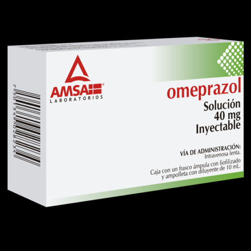 OMEPRAZOL SOL INY 40 MG CAJA CFCO AMP CLIOF. Y AMP C10ML