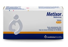METFORMINA (METIXOR) TAB. 850 MG. CAJA C/30