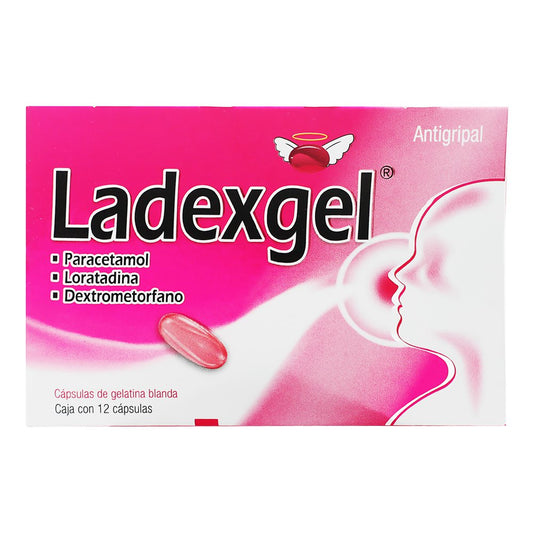 LADEXGEL 12 CAPS 300/2/10 MG