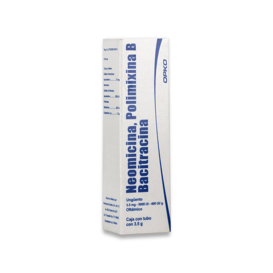 NEOMICINA POLIMIXINA B  BACITRACINA UNG. OFTAL. TUBO C/3.5 G.