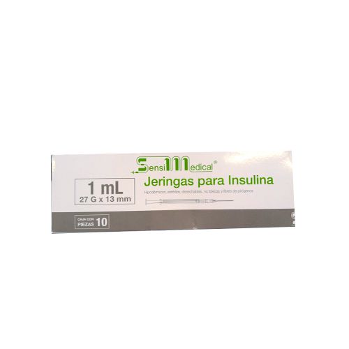 JERINGA INSULINA 10 JERS 27X13MM/1 ML