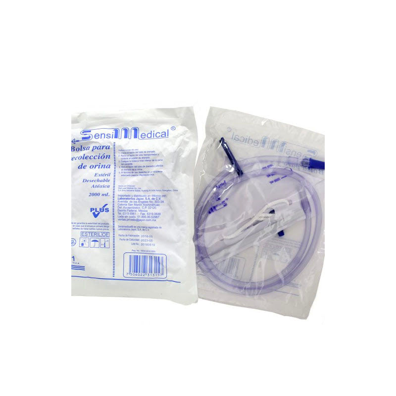 BOLSA RECOLECTORA DE ORINA 1 PZA 2000 ML