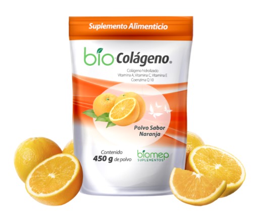 BIO COLAGENO PVO SABOR NARANJA BOLSA SOBRE C/450 G.