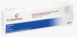 GARDIASIL ( VACUNA CONTRA VIRUS DE PAPILOMA HUMANO) C/JERINGA PRELL 0.5ML