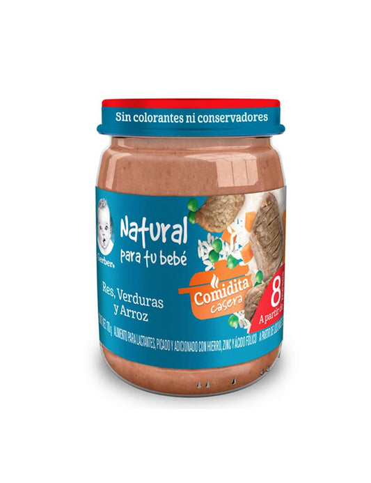 GERBER 3A E VERD C/RES Y ARROZ 170G
