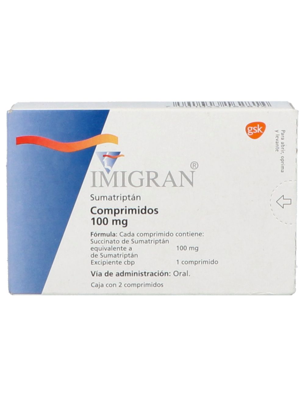 IMIGRAN 100 MG 2 TAB 6281 – Farma Leal